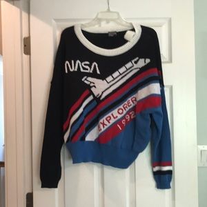 Well Worn Holiday Sweater NASA XXL